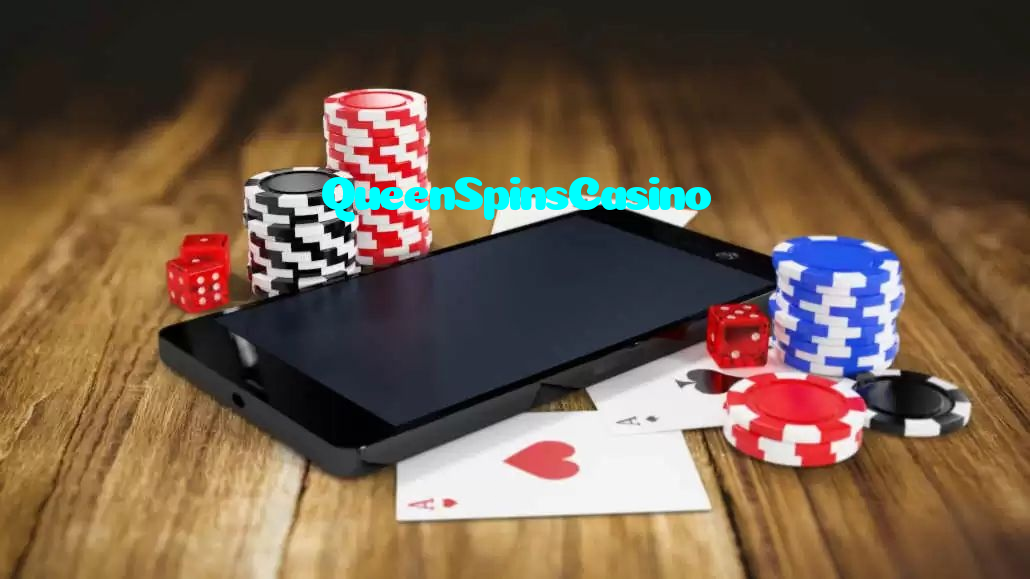 QueenSpinsCasino casino presented on mobile device in Pakistan with slots and live games