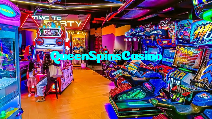 QueenSpinsCasino casino presented on mobile device in Pakistan with slots and live games