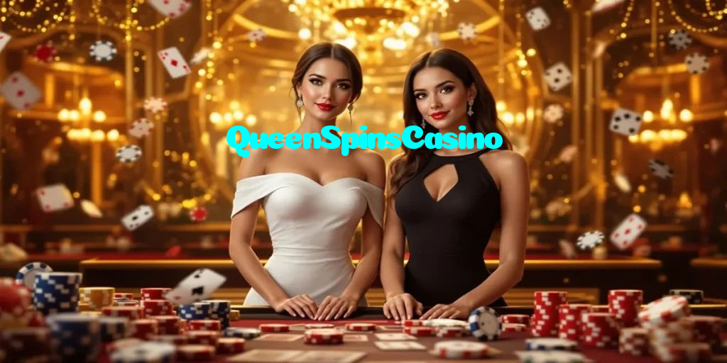 QueenSpinsCasino casino presented on mobile device in Pakistan with slots and live games